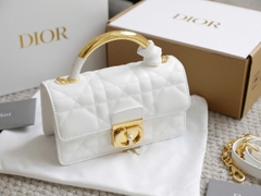 Túi Di Ange Caro Quai Sắt Khóa Ngọc Size 20cm 4401