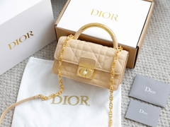 Túi Di Ange Caro Quai Sắt Khóa Ngọc Size 20cm 4401