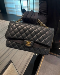 Túi Xách X Classic Da Trơn Khóa Vàng Size 25cm Có 2 hộp