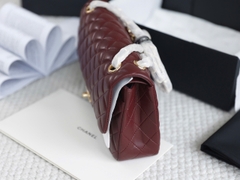 Túi Xách X Classic Da Trơn Khóa Vàng Size 25cm Có 2 hộp