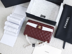 Túi Xách X Classic Da Trơn Khóa Vàng Size 25cm Có 2 hộp