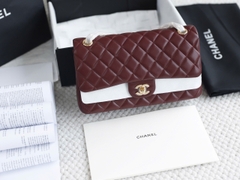 Túi Xách X Classic Da Trơn Khóa Vàng Size 25cm Có 2 hộp