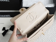 Túi Xách X Classic Da Trơn Khóa Vàng Size 25cm Có 2 hộp