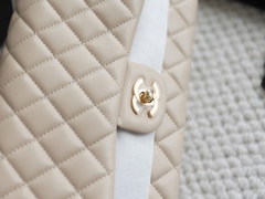 Túi Xách X Classic Da Trơn Khóa Vàng Size 25cm Có 2 hộp