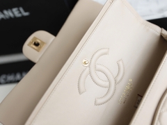 Túi Xách X Classic Da Trơn Khóa Vàng Size 25cm Có 2 hộp