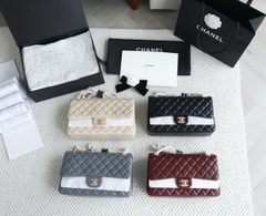Túi Xách X Classic Da Trơn Khóa Vàng Size 25cm Có 2 hộp