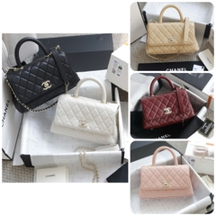 Túi xách X Coco Da Sần Khóa Vàng Size 23cm Có 2 hộp