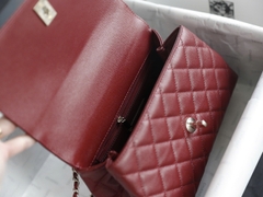 Túi xách X Coco Da Sần Khóa Vàng Size 23cm Có 2 hộp