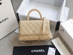 Túi xách X Coco Da Sần Khóa Vàng Size 23cm Có 2 hộp