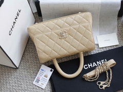 Túi xách X Coco Da Sần Khóa Vàng Size 23cm Có 2 hộp
