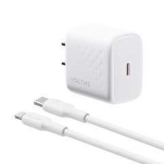 Bộ Cốc Sạc Nhanh Voltme Revo 20W Lite PD Charger (Cốc sạc 20W Type-C và Dây sạc Type-C to Lightning  1.2m) 
