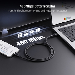 Cáp Sạc Nhanh Voltme Powerlink Vizo | C to C 140w, 120cm 