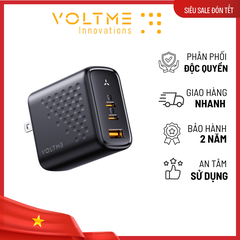Cốc Sạc Nhanh Voltme 3in1 Revo 67W Power Delivery (2 Type-C, 1 USB) coc-sac-nhanh-voltme-3in1-revo-67w-power-delivery-2-type-c-1-usb
