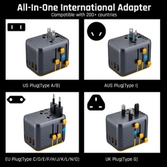 Bộ chuyển đổi 7in1 Voltme TC65W (7 cổng sạc, GaN) 