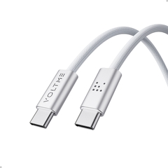 Cáp Sạc Nhanh Voltme Powerlink iVox Type-C to Type-C 100w, 120cm cap-sac-nhanh-voltme-powerlink-ivox-c-to-c-100w-120cm-bao-hanh-24-thang-trang