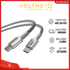 Cáp Sạc Nhanh Voltme PowerLink Pixel | Type-C to Type-C 240w, 120cm cap-sac-nhanh-voltme-powerlink-pixel-type-c-to-type-c-240w-120cm