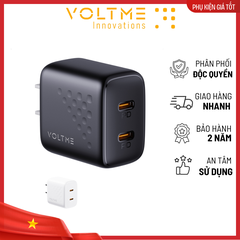 Cốc Sạc Nhanh Voltme Revo 20 Duo Lite PD 2 cổng Type-C 