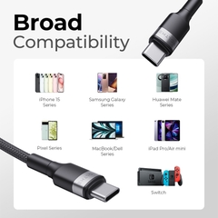 Cáp Sạc Nhanh Voltme Powerlink iRex TypeC to TypeC 100w voltme-cap-sac-nhanh-voltme-powerlink-irex-typec-to-typec-voltmevietnam.vn