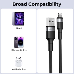 Cáp Sạc Nhanh Voltme Powerlink iRex USB to Lightning voltme-cap-sac-nhanh-voltme-powerlink-irex-usb-to-lightning-voltmevietnam.vn-chinh-hang-bao-hanh-24-thang-lightning