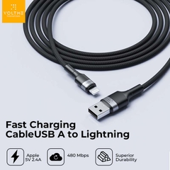 Cáp Sạc Nhanh Voltme Powerlink iRex USB to Lightning voltme-cap-sac-nhanh-voltme-powerlink-irex-usb-to-lightning-voltmevietnam.vn-chinh-hang
