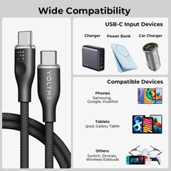 Cáp Sạc Nhanh Powerlink Rugg Type C to Type C 3.3f (3A) voltme-cap-sac-nhanh-voltme-powerlink-rugg-ctc-3-3f-3a-voltmevietnam.vn