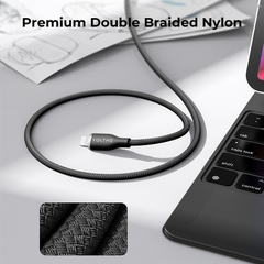 Cáp Sạc Nhanh Voltme Powerlink Rugg Type-C to Lightning 4.0f (3A) 