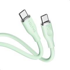 Cáp Sạc Nhanh Voltme Powerlink Moss C to Lightning 3.3f (3A) cap-sac-nhanh-voltme-powerlink-moss-c-to-lightning-3-3f-3a-mau-xanh-la