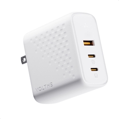Cốc Sạc Nhanh Voltme 3in1 Revo 100W GaN3, Power Delivery 3.0 (2 Type-C, 1 USB) voltme-coc-sac-nhanh-voltme-3in1-revo-100w-gan3-power-delivery-3-0-2-type-c-1-usb-voltmevietnam.vn-mau-trang