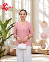 25107 - Cổ Đa Giác Đắp Ren Thêu Hoa Đăng Lá Đính Đá 9 Màu Độc Đáo