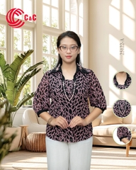 25122 - In Họa Tiết Thêu Ánh Kim Thanh Lịch Tinh Tế