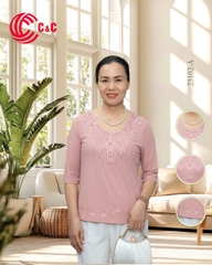 25102 - Cổ Đắp Ren Thêu Phong Cách Hoa Văn Cổ Điển