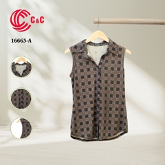 16663 - Sát Nách Họa Tiết Sọc Caro