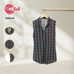 16663 - Sát Nách Họa Tiết Sọc Caro