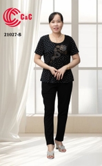 21027 - Áo Họa Tiết Đính Đá Thủy Tinh