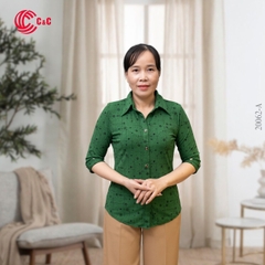 20062 - Vải Thun Họa Tiết Điểm Tròn Cách Điệu