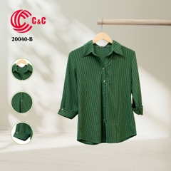 20040 - Vải Thun Họa Tiết Sọc Dọc 6 Màu