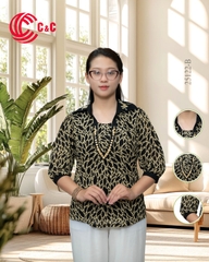 25122 - In Họa Tiết Thêu Ánh Kim Thanh Lịch Tinh Tế