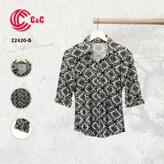 22420 - Họa Tiết Hoa Văn Cổ Điển 3 Màu