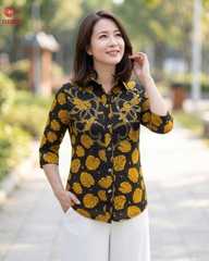 23234 - Họa Tiết Lá Phối Thêu Ren Đính Đá Thủy Tinh