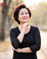 26077 - CỔ TRÒN PHỐI REN THÊU HOA ĐÍNH ĐÁ VIỀN CỔ