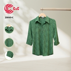 20049 - Vải Thun Họa Tiết Kẻ Sọc Dọc Chấm Bi 5 Màu