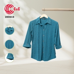 20040 - Vải Thun Họa Tiết Sọc Dọc 6 Màu