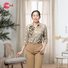 23251 - Họa Tiết Ô Vuông Cách Điệu Thêu Ren Đính Đá