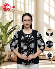 25156 - Phối Vải Thêu Hoa In Họa Tiết Bồ Công Anh