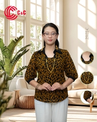 25122 - In Họa Tiết Thêu Ánh Kim Thanh Lịch Tinh Tế