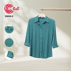 20040 - Vải Thun Họa Tiết Sọc Dọc 6 Màu