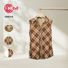 16663 - Sát Nách Họa Tiết Sọc Caro