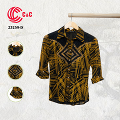 23259 - Họa Tiết Hình Đan Chéo Thêu Ren Đính Đá 4 Màu