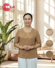 25103 - Cổ Ren Thêu Hoa Văn Tinh Xảo Đính Đá Thủy Tinh