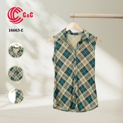 16663 - Sát Nách Họa Tiết Sọc Caro